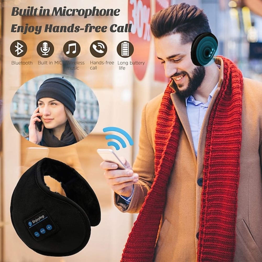 Wireless Bluetooth Sleep Headphones — 10-Hour Battery, Windproof & Warm