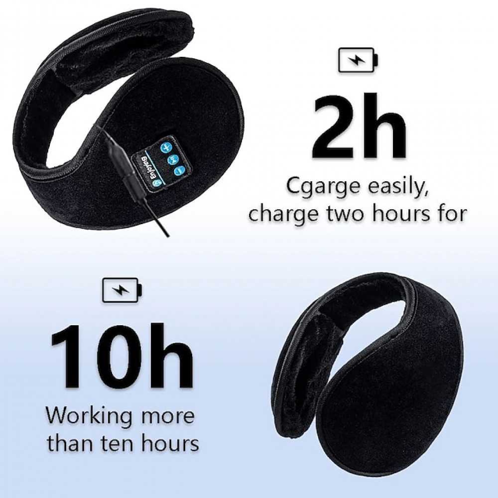 Wireless Bluetooth Sleep Headphones — 10-Hour Battery, Windproof & Warm