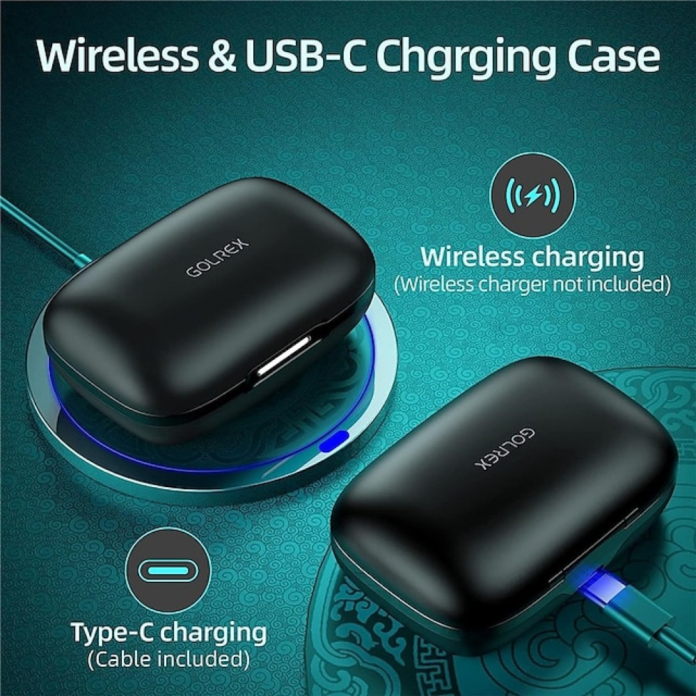 T16 True Wireless Bluetooth Earbuds — 48-Hour Total Battery Life, Built-in LED Smart Display, Bluetooth 5.3