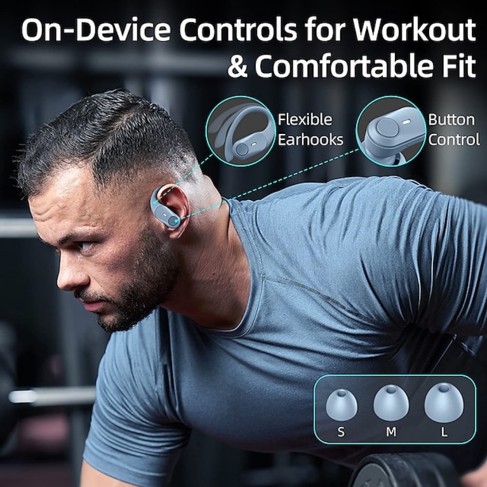 T16 True Wireless Bluetooth Earbuds — 48-Hour Total Battery Life, Built-in LED Smart Display, Bluetooth 5.3