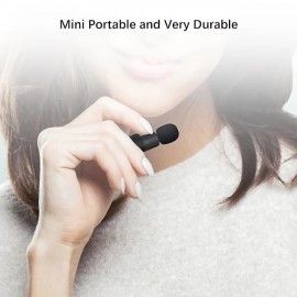 Wireless Lavalier Microphone – Bluetooth 5.0 + 3.5mm Dual-Mode Plug-and-Play Mic for Smartphones
