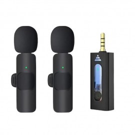 Wireless Lavalier Microphone – Bluetooth 5.0 + 3.5mm Dual-Mode Plug-and-Play Mic for Smartphones