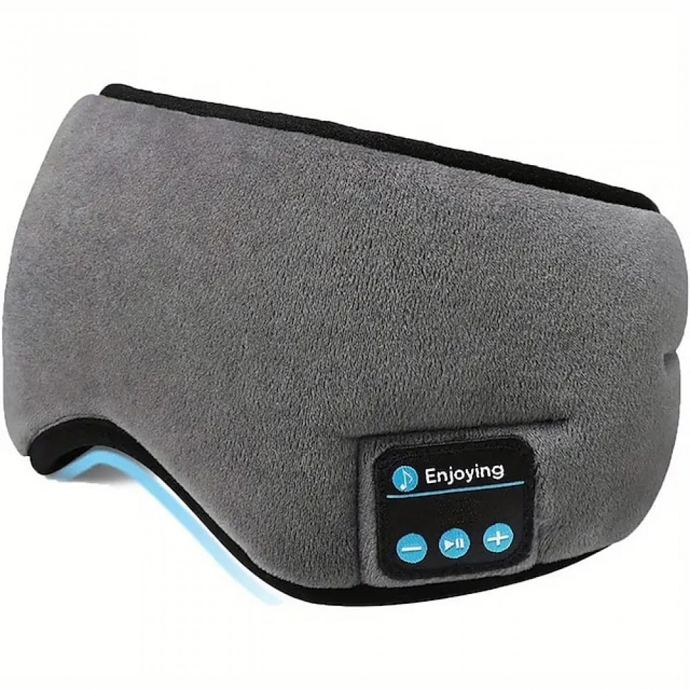 Wireless Sleep Eye Mask with Built-in Speakers and Microphone