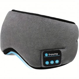 Wireless Sleep Eye Mask with Built-in Speakers and Microphone