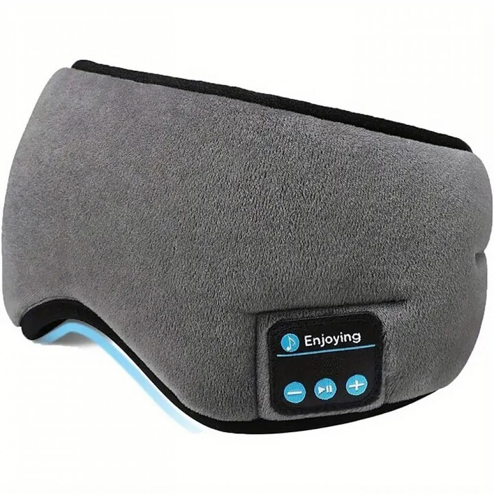Wireless Sleep Eye Mask with Built-in Speakers and Microphone
