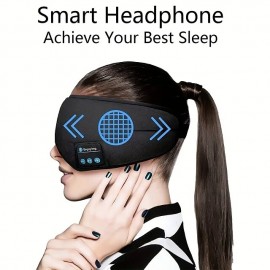 Wireless Sleep Eye Mask with Built-in Speakers and Microphone
