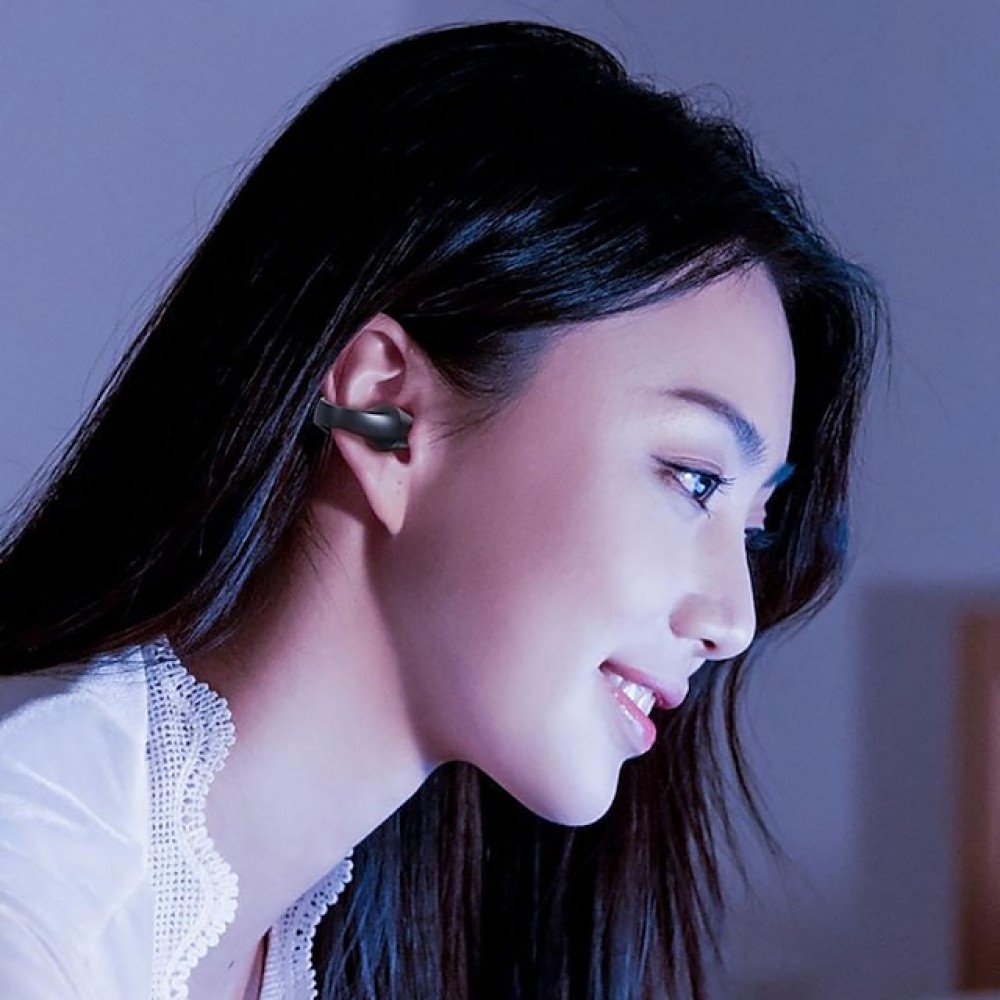 S03 True Wireless Bluetooth Earbuds – Bluetooth 5.2, Secure Ear-Hook Design, Smart Touch Control
