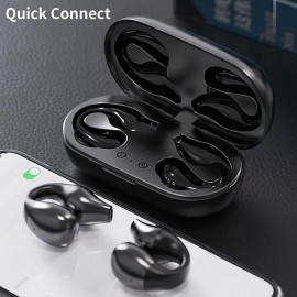 S03 True Wireless Bluetooth Earbuds – Bluetooth 5.2, Secure Ear-Hook Design, Smart Touch Control