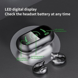 S03 True Wireless Bluetooth Earbuds – Bluetooth 5.2, Secure Ear-Hook Design, Smart Touch Control