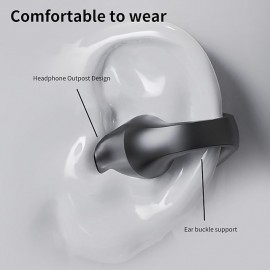 S03 True Wireless Bluetooth Earbuds – Bluetooth 5.2, Secure Ear-Hook Design, Smart Touch Control
