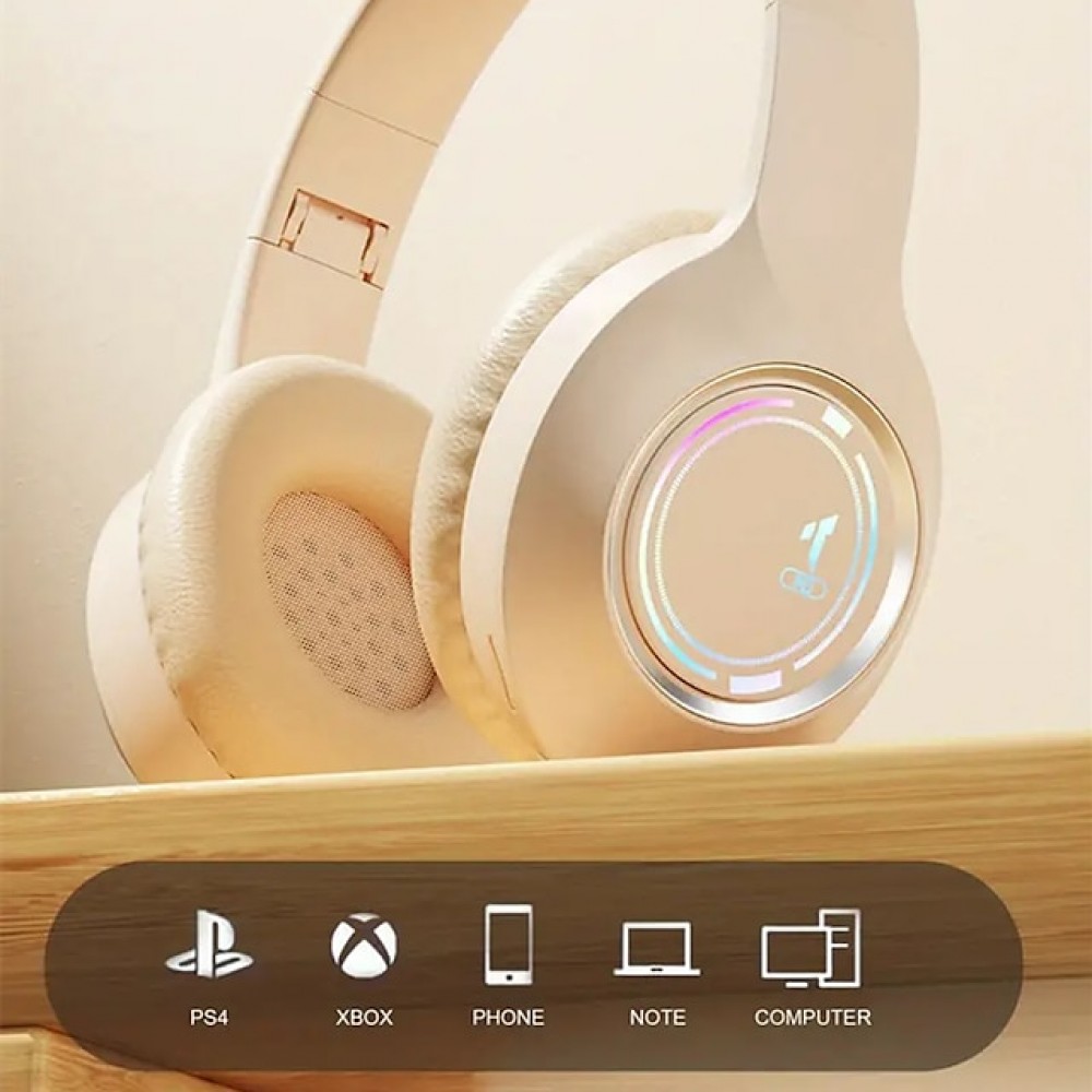 M3 Bluetooth 5.3 Over-Ear Headphones — Lightweight, Foldable & Travel-Ready