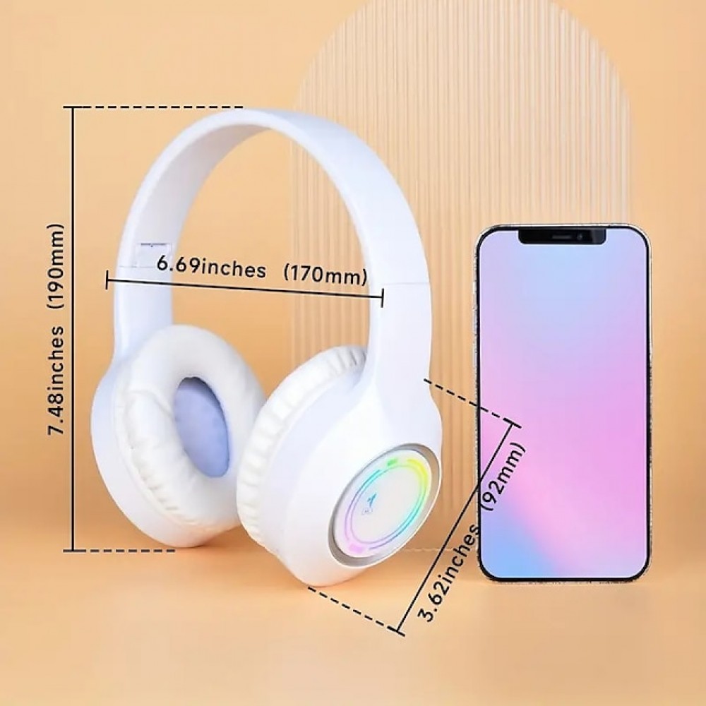 M3 Bluetooth 5.3 Over-Ear Headphones — Lightweight, Foldable & Travel-Ready