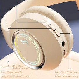 M3 Bluetooth 5.3 Over-Ear Headphones — Lightweight, Foldable & Travel-Ready