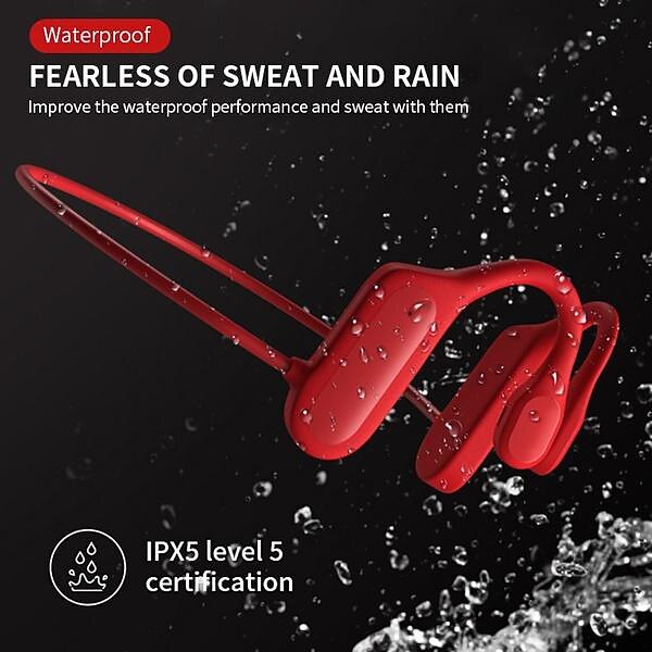 Real-life photo of runner wearing the headphones