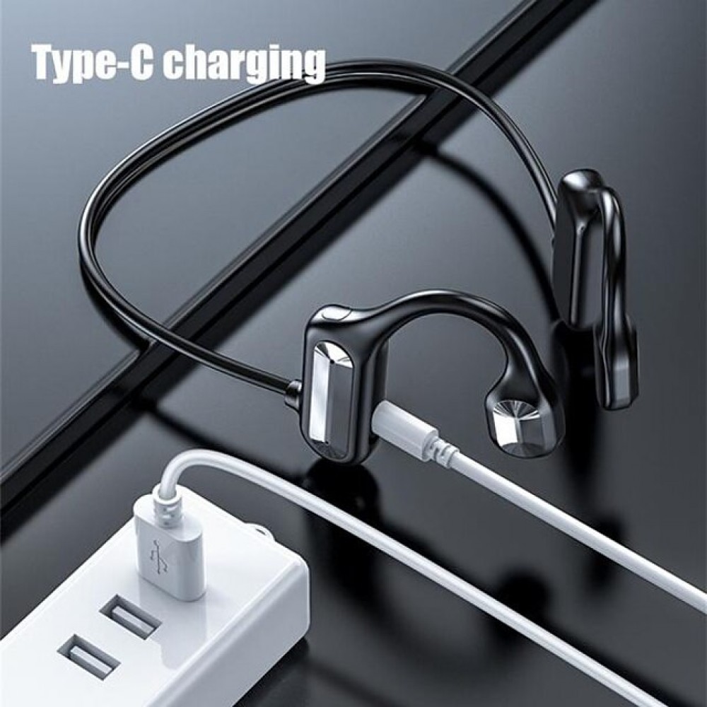 Painless L09 Open-Ear Bluetooth 5.2 Earhook Headphones – IPX5 Waterproof, 36-Hour Battery Life, Ideal for Sports & Travel