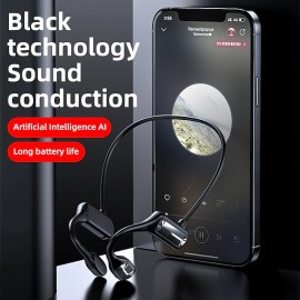 Painless L09 Open-Ear Bluetooth 5.2 Earhook Headphones – IPX5 Waterproof, 36-Hour Battery Life, Ideal for Sports & Travel
