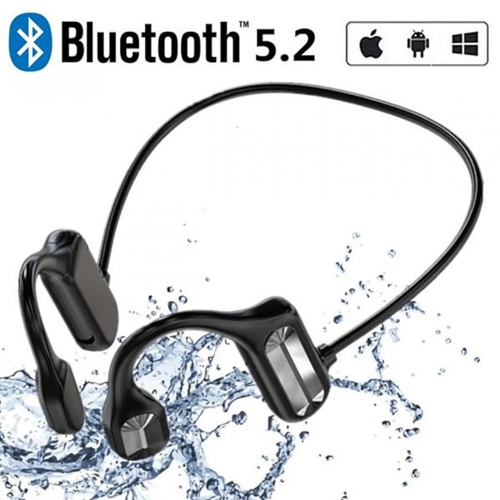 Painless L09 Open-Ear Bluetooth 5.2 Earhook Headphones – IPX5 Waterproof, 36-Hour Battery Life, Ideal for Sports & Travel