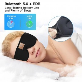 HF014 Bluetooth 5.0 Sleep Headband Headphones with Eye Mask