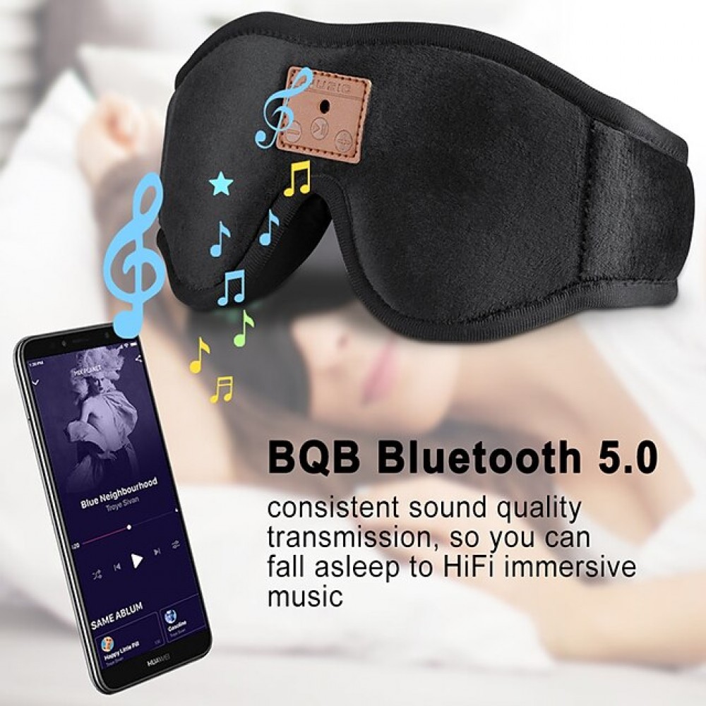 HF014 Bluetooth 5.0 Sleep Headband Headphones with Eye Mask