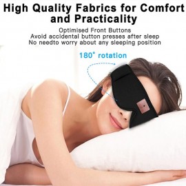 HF014 Bluetooth 5.0 Sleep Headband Headphones with Eye Mask