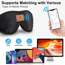 HF014 Bluetooth 5.0 Sleep Headband Headphones with Eye Mask