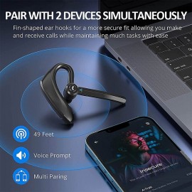 K510 Dual-Mic AI Noise-Canceling Bluetooth Headset