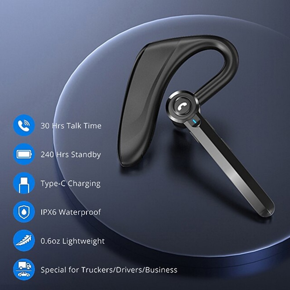 K510 Dual-Mic AI Noise-Canceling Bluetooth Headset