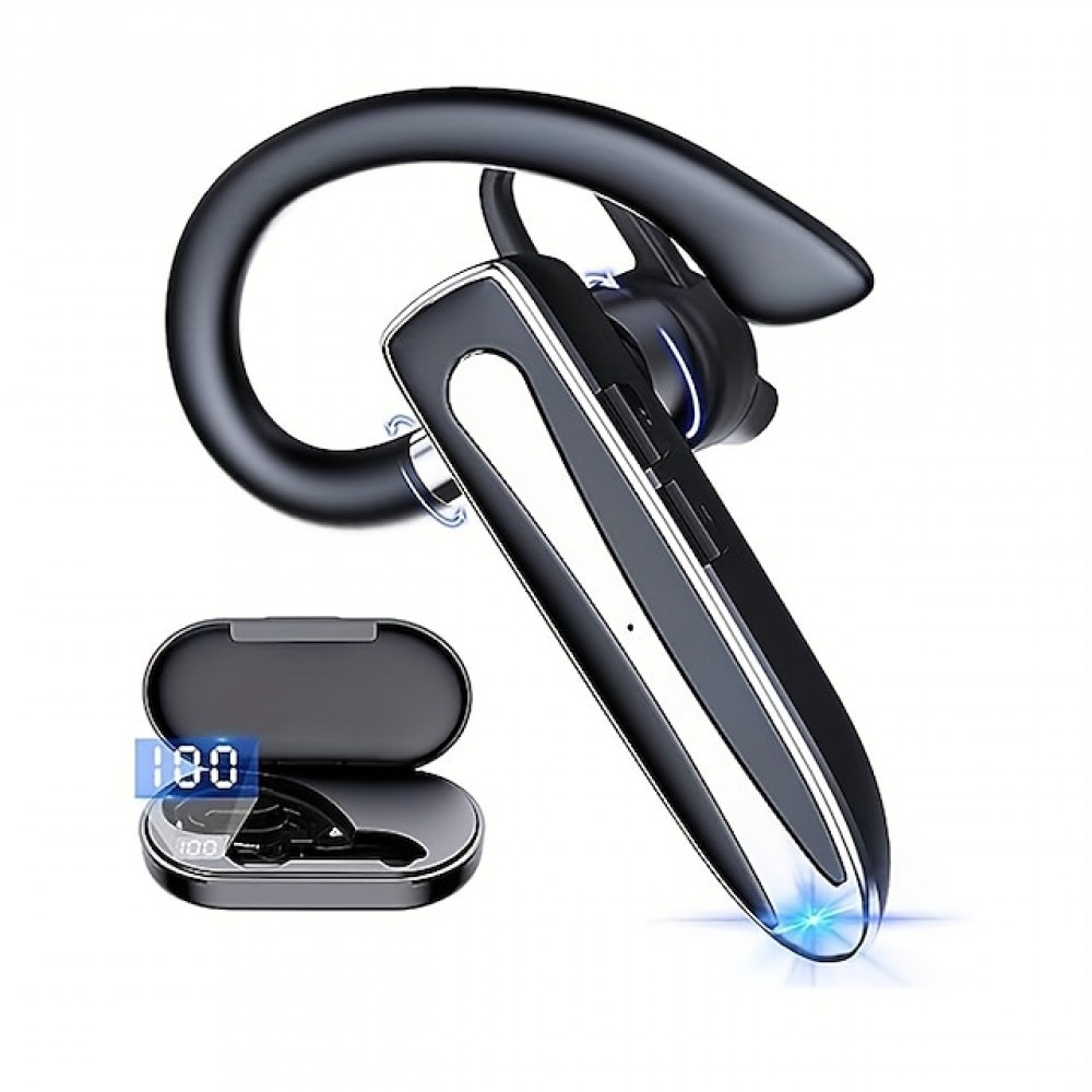 Ear-Hook Wireless Bluetooth 5.2 True Wireless Stereo (TWS) Earbuds with Charging Case