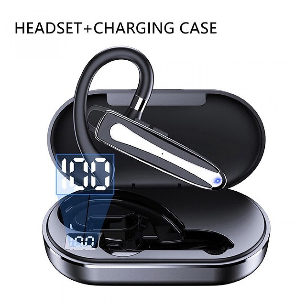 Ear-Hook Wireless Bluetooth 5.2 True Wireless Stereo (TWS) Earbuds with Charging Case
