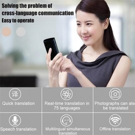 T9 Portable Two-Way Voice Translator — Supports 72 Languages, Real-Time Speech & Photo Translation