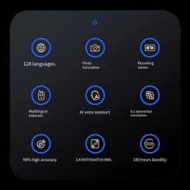 T9 Portable Two-Way Voice Translator — Supports 72 Languages, Real-Time Speech & Photo Translation