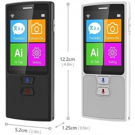 T9 Portable Two-Way Voice Translator — Supports 72 Languages, Real-Time Speech & Photo Translation