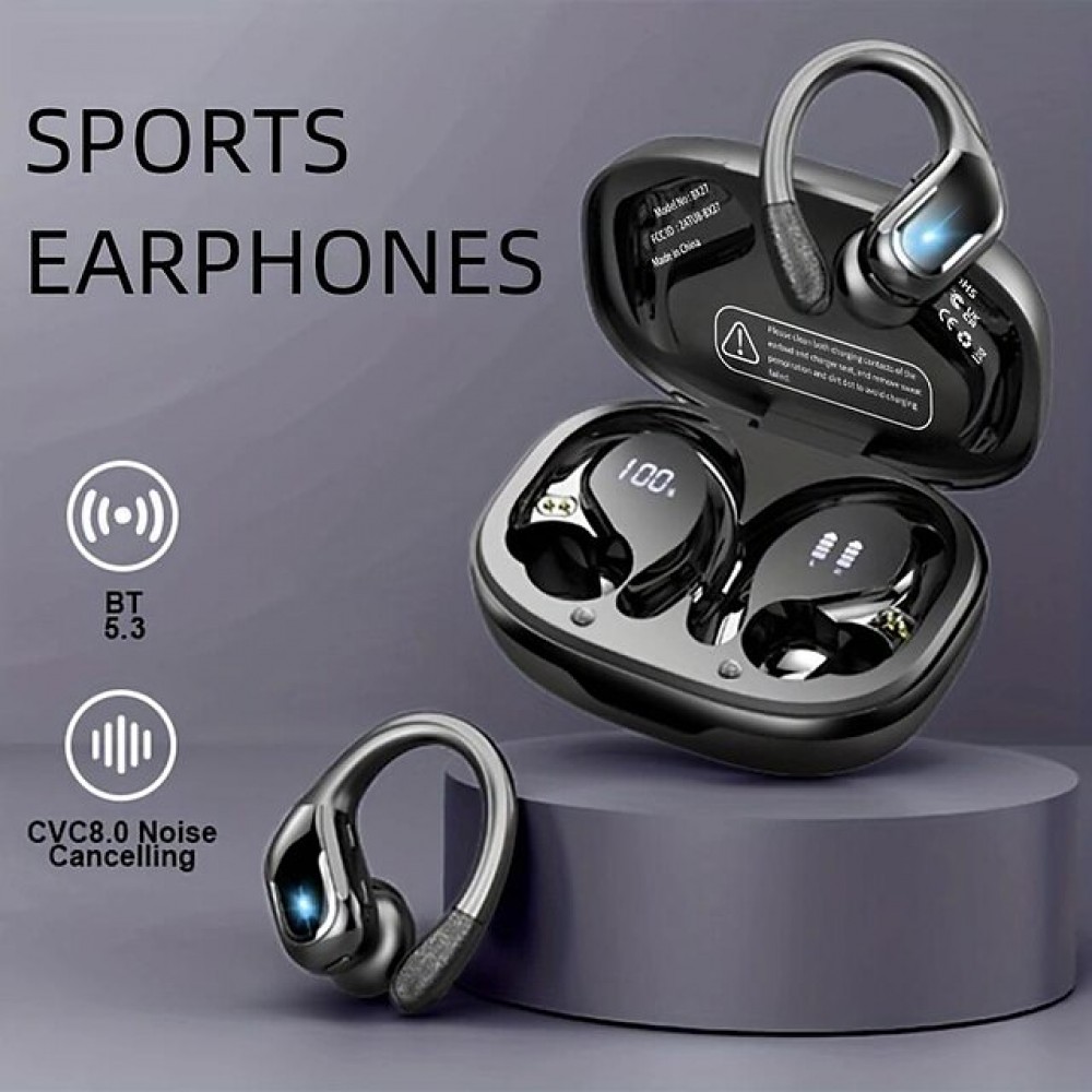 X27 True Wireless Bluetooth Earbuds – IPX7 Waterproof, Bluetooth 5.3, 60-Hour Battery Life