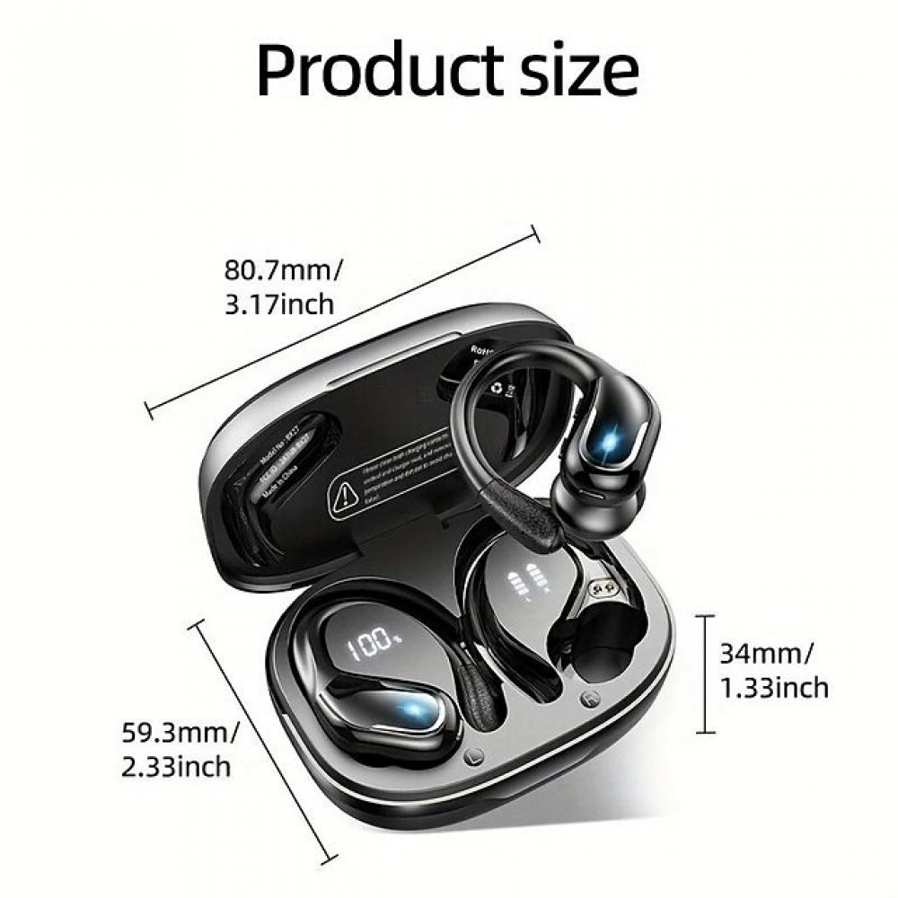 X27 True Wireless Bluetooth Earbuds – IPX7 Waterproof, Bluetooth 5.3, 60-Hour Battery Life