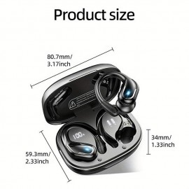 X27 True Wireless Bluetooth Earbuds – IPX7 Waterproof, Bluetooth 5.3, 60-Hour Battery Life