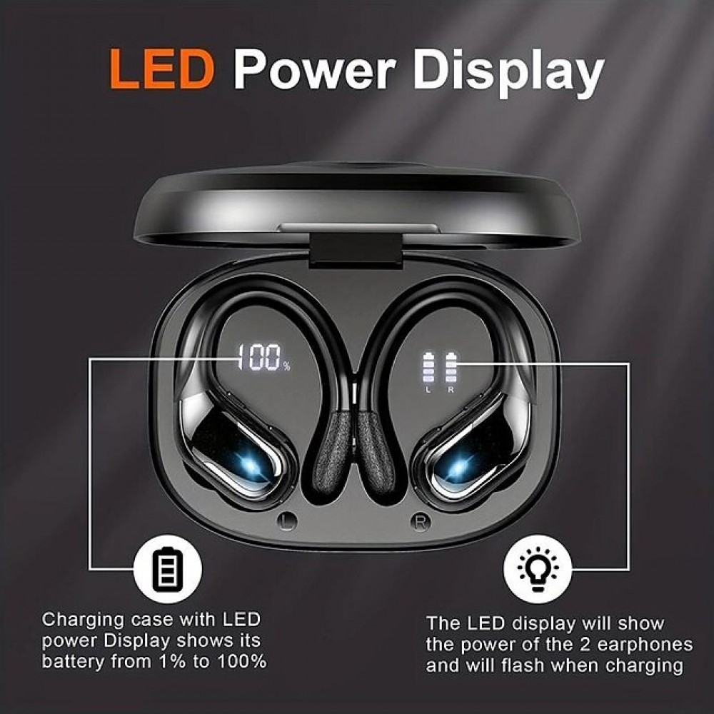X27 True Wireless Bluetooth Earbuds – IPX7 Waterproof, Bluetooth 5.3, 60-Hour Battery Life