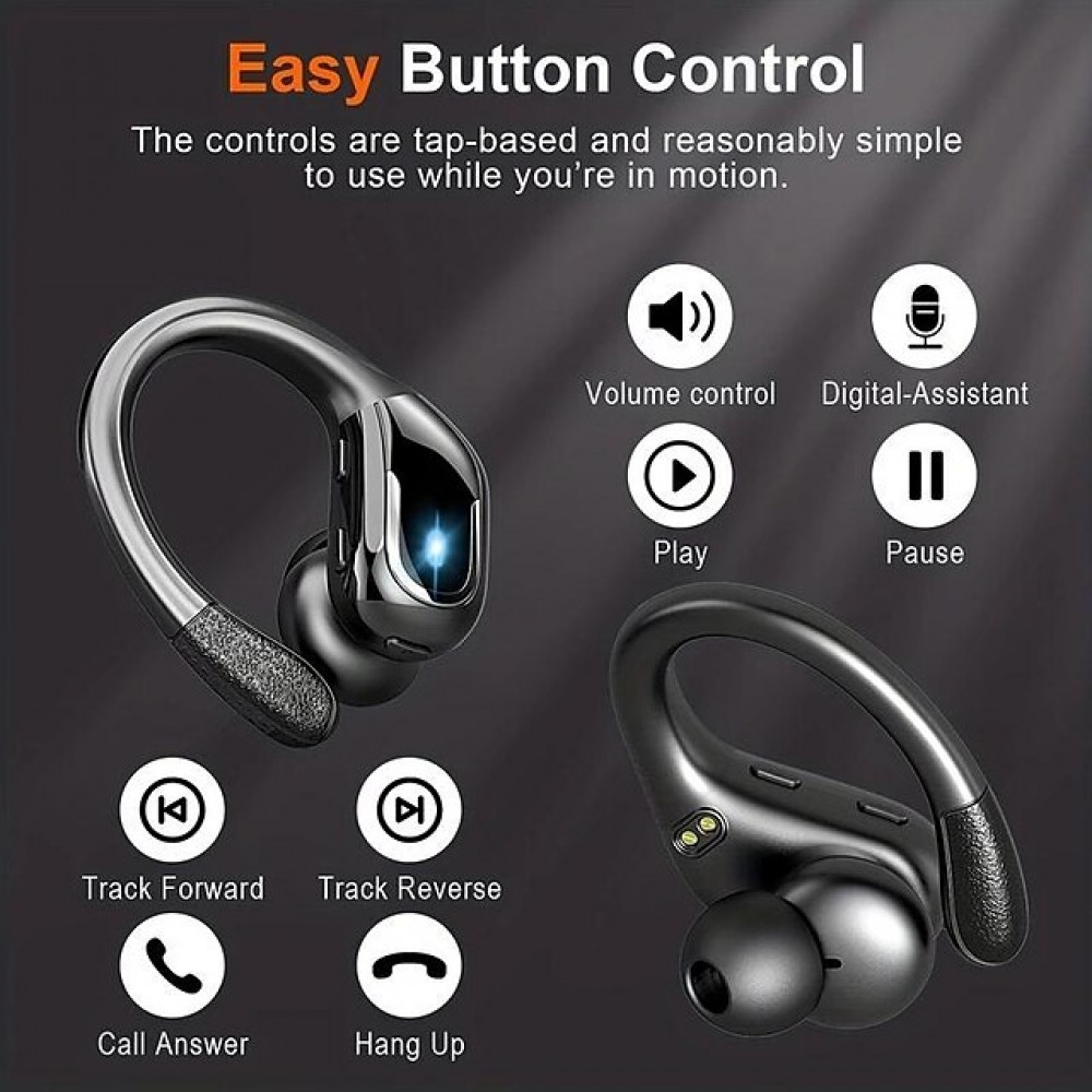 X27 True Wireless Bluetooth Earbuds – IPX7 Waterproof, Bluetooth 5.3, 60-Hour Battery Life