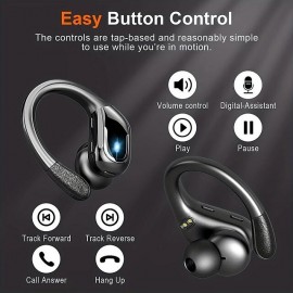 X27 True Wireless Bluetooth Earbuds – IPX7 Waterproof, Bluetooth 5.3, 60-Hour Battery Life