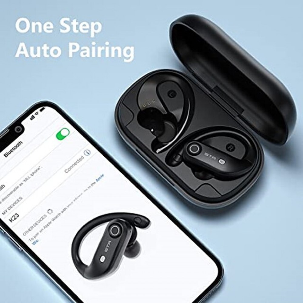 Stador Y23 True Wireless Bluetooth Earbuds — IPX7 Waterproof, 100-Hour Total Battery Life