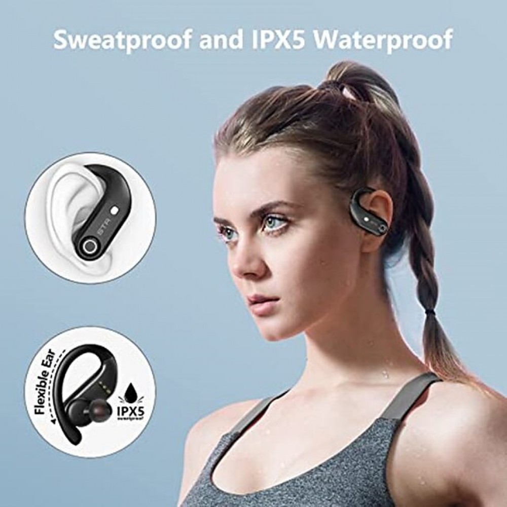 Stador Y23 True Wireless Bluetooth Earbuds — IPX7 Waterproof, 100-Hour Total Battery Life