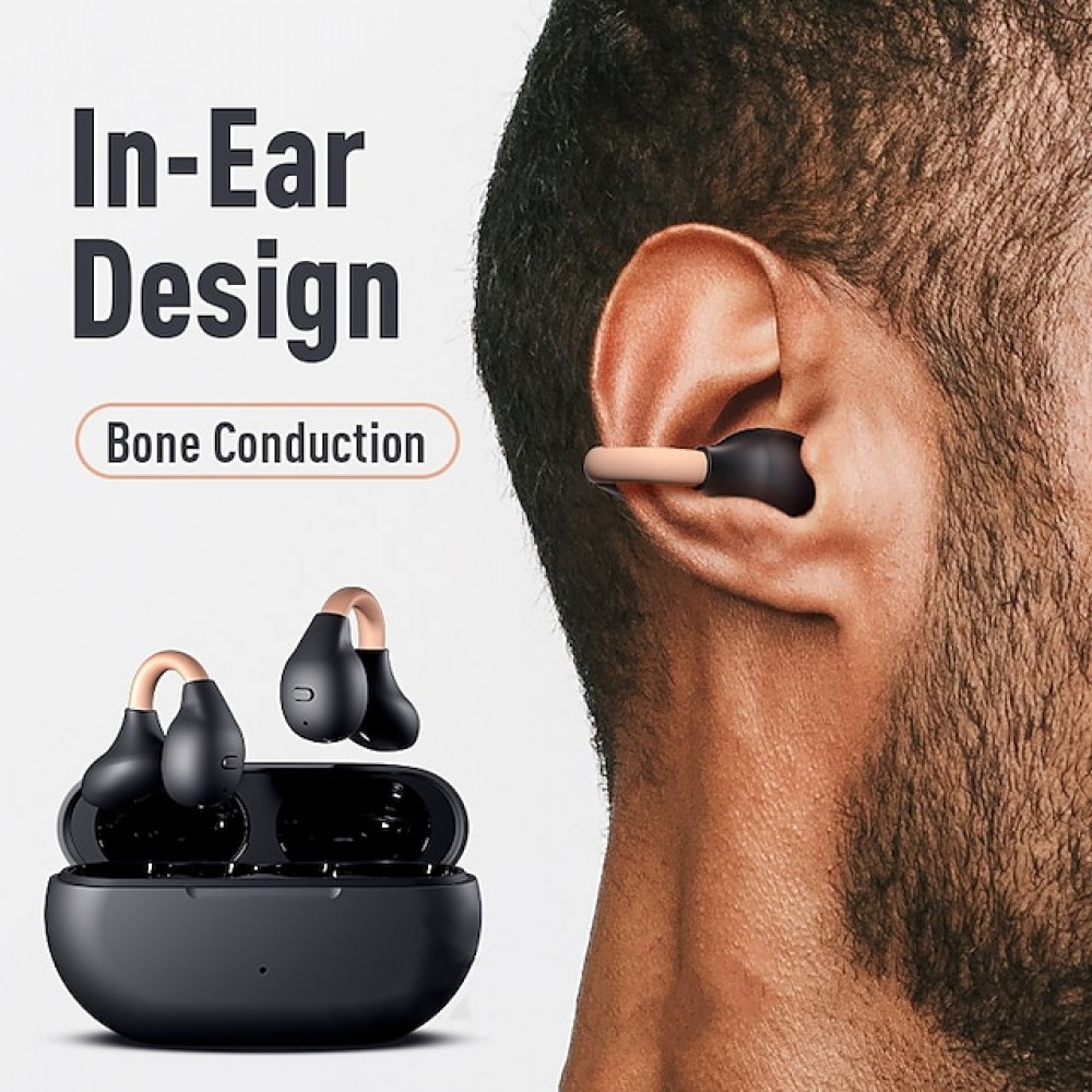 MY14pro Bone Conduction Ear Clip Headphones — Bluetooth 5.3, IPX5 Waterproof