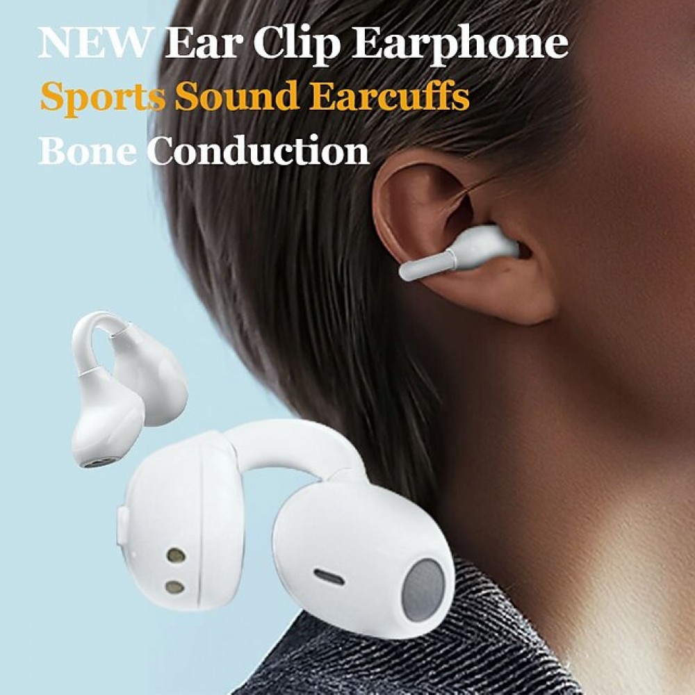 MY14pro Bone Conduction Ear Clip Headphones — Bluetooth 5.3, IPX5 Waterproof