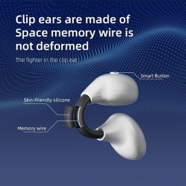 MY14pro Bone Conduction Ear Clip Headphones — Bluetooth 5.3, IPX5 Waterproof