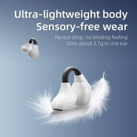 MY14pro Bone Conduction Ear Clip Headphones — Bluetooth 5.3, IPX5 Waterproof