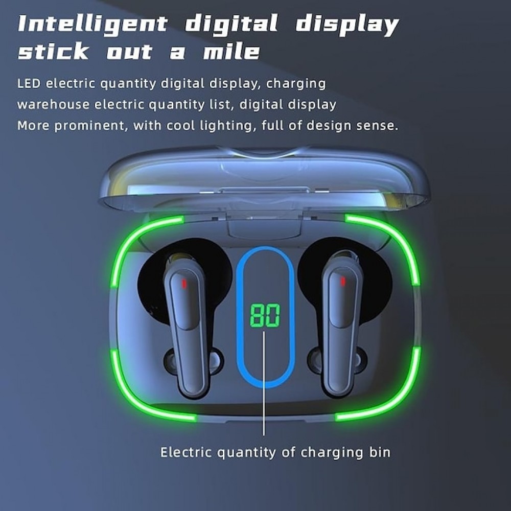 Pro 70 True Wireless Bluetooth Earbuds (TWS) — Bluetooth 5.3, 20-Hour Standby