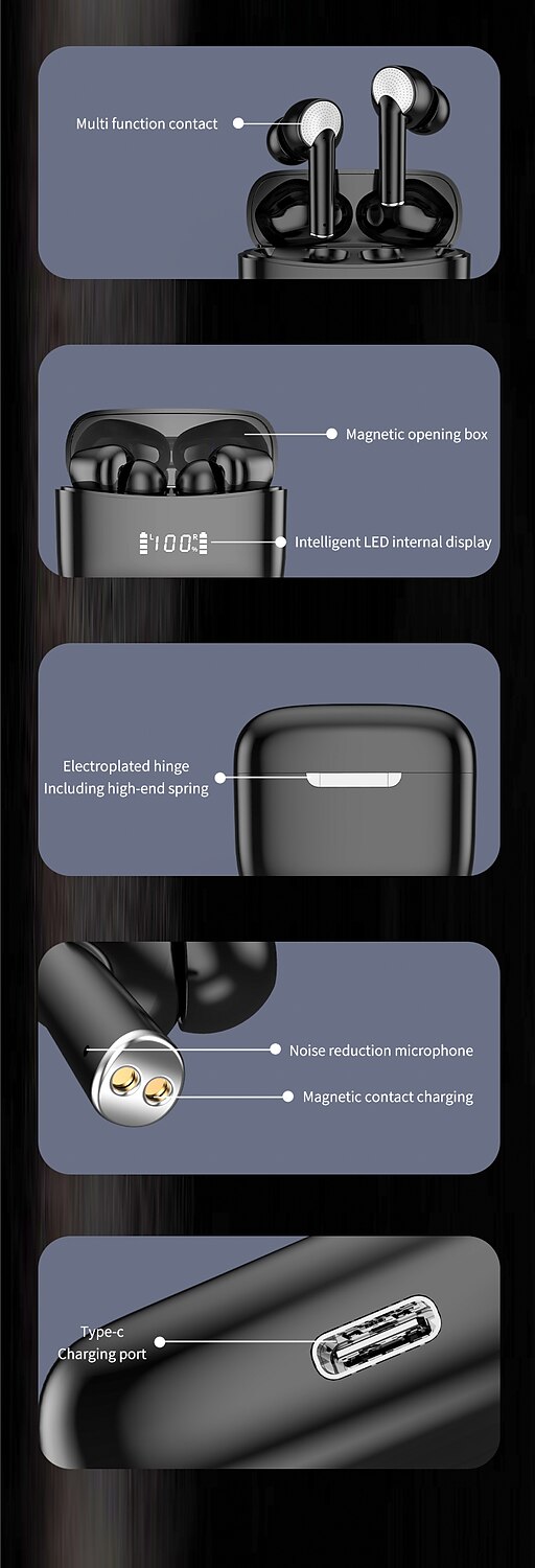 J8 Wireless Earbuds - Packaging
