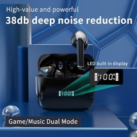 J8 True Wireless Bluetooth Earbuds – Bluetooth 5.3, IPX7 Waterproof, 40-Hour Total Battery Life