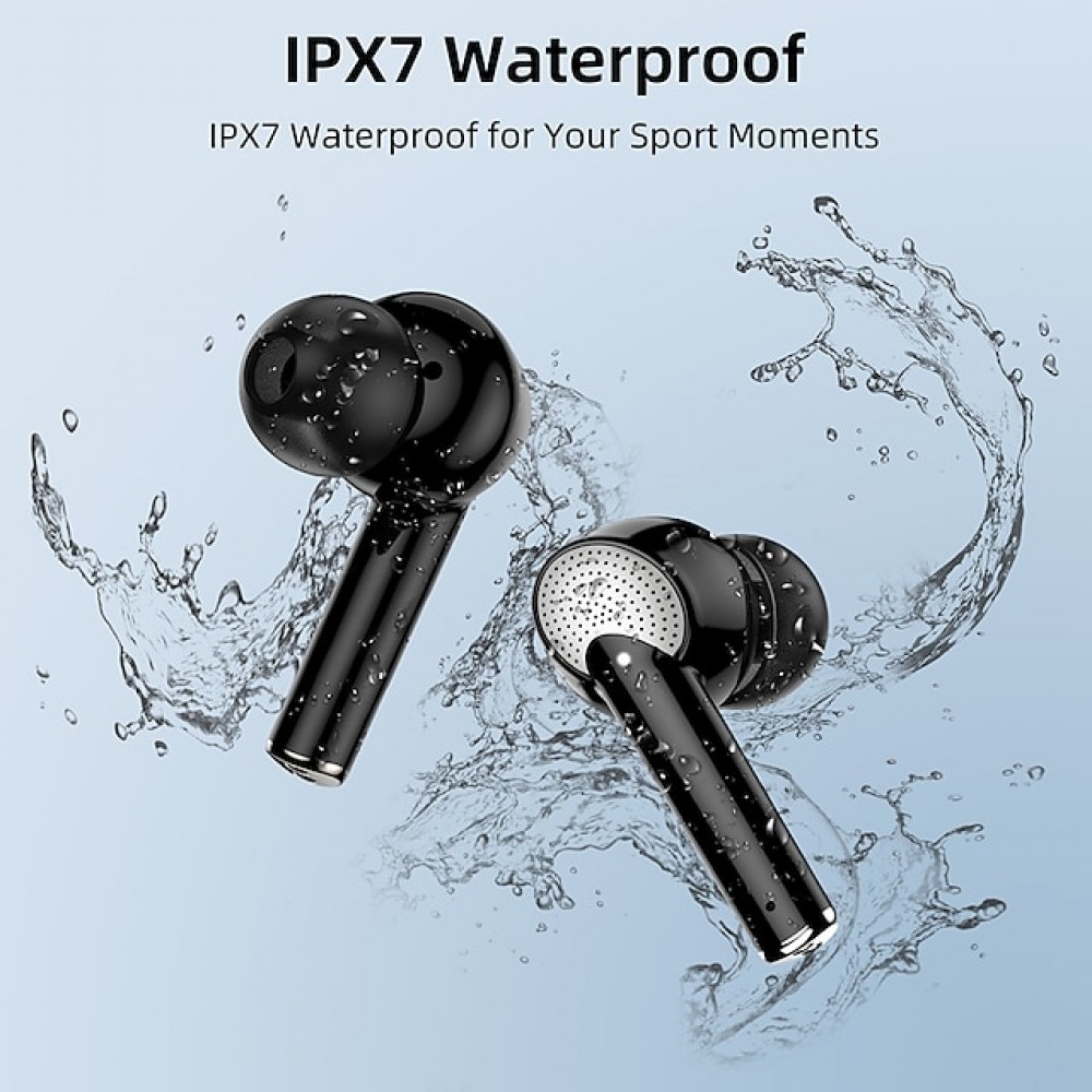 J8 True Wireless Bluetooth Earbuds – Bluetooth 5.3, IPX7 Waterproof, 40-Hour Total Battery Life