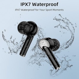 J8 True Wireless Bluetooth Earbuds – Bluetooth 5.3, IPX7 Waterproof, 40-Hour Total Battery Life