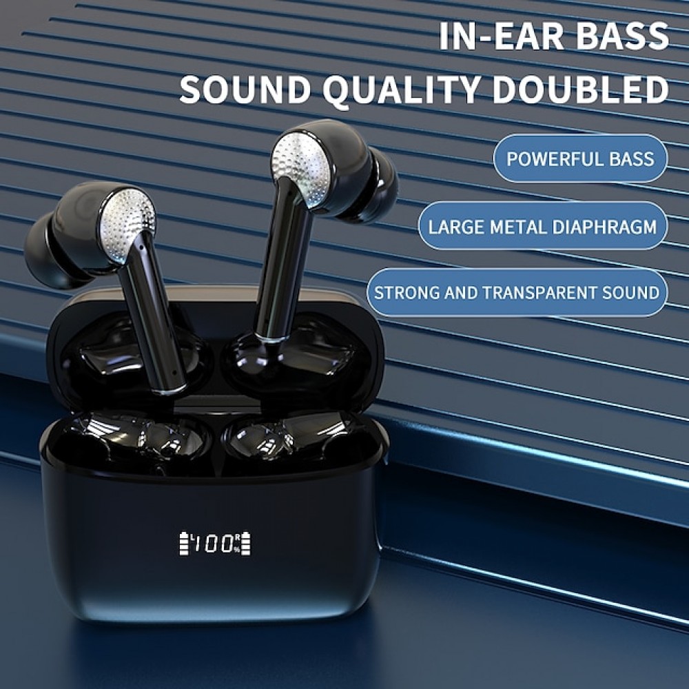 J8 True Wireless Bluetooth Earbuds – Bluetooth 5.3, IPX7 Waterproof, 40-Hour Total Battery Life